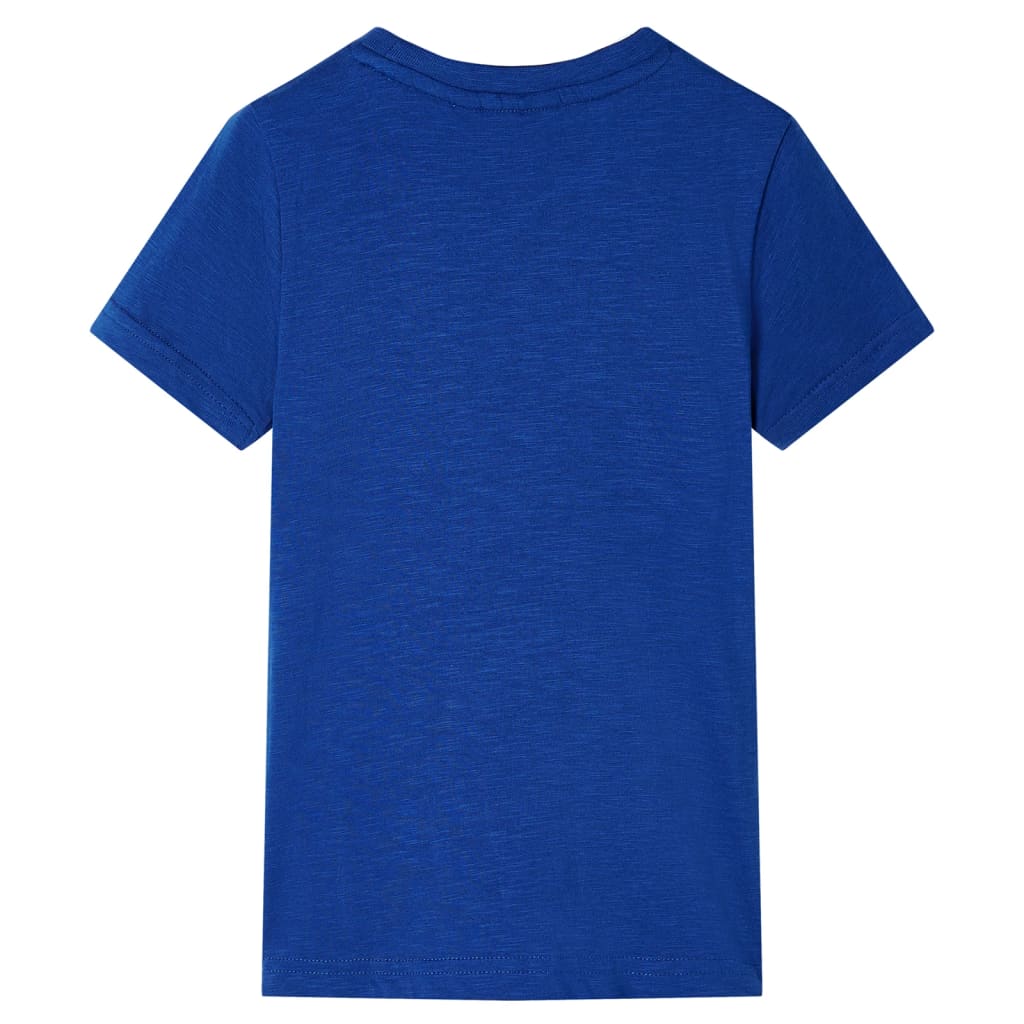 VidaXL Kindershirt 128 donkerblauw