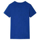 VidaXL Kindershirt 128 donkerblauw