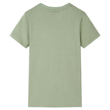 VidaXL Kindershirt 128 lichtkakikleurig