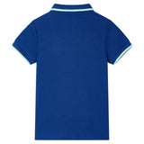 VidaXL Kinderpoloshirt 116 donkerblauw