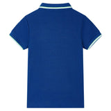 VidaXL Kinderpoloshirt 128 donkerblauw