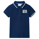 VidaXL Kinderpoloshirt 104 marineblauw