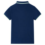 VidaXL Kinderpoloshirt 104 marineblauw