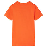 VidaXL Kindershirt 128 donkeroranje