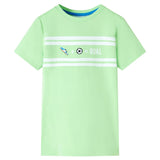 VidaXL Kindershirt 128 neongroen