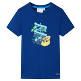 VidaXL Kindershirt 116 donkerblauw
