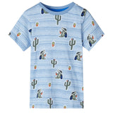 VidaXL Kindershirt 140 gemengd blauw