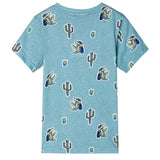 VidaXL Kindershirt 128 gemêleerd lichtgroen
