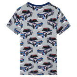 VidaXL Kinderpyjama met korte mouwen 116 grijs