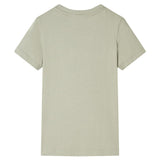 VidaXL Kindershirt 128 lichtkakikleurig