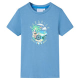 VidaXL Kindershirt 128 middenblauw
