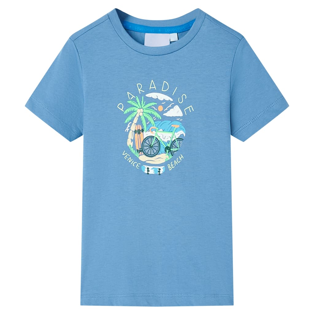 VidaXL Kindershirt 140 middenblauw