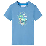 VidaXL Kindershirt 140 middenblauw