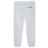 VidaXL Kinderjoggingbroek 116 gemêleerd grijs