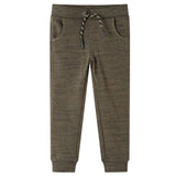 VidaXL Kinderjoggingbroek 92 gemêleerd donker kaki