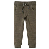 VidaXL Kinderjoggingbroek 128 gemêleerd donker kaki