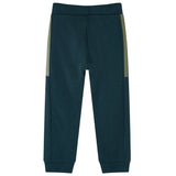 VidaXL Kinderjoggingbroek met trekkoord 128 mosgroen