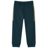 VidaXL Kinderjoggingbroek met trekkoord 140 mosgroen