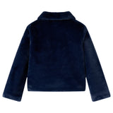 VidaXL Kinderjas 116 kunstjacht marineblauw