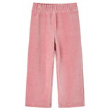 VidaXL Kinderbroek 128 ribfluweel Lichtroze
