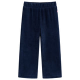 VidaXL Kinderbroek 92 ribfluweel marineblauw