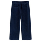 VidaXL Kinderbroek 92 ribfluweel marineblauw