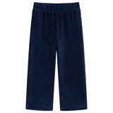 VidaXL Kinderbroek 116 ribfluweel marineblauw