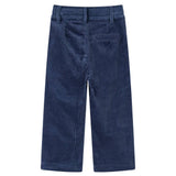 VidaXL Kinderbroek 128 ribfluweel marineblauw