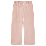 VidaXL Kinderbroek 92 ribfluweel Lichtroze