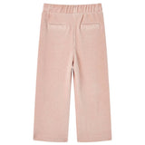 VidaXL Kinderbroek 92 ribfluweel Lichtroze