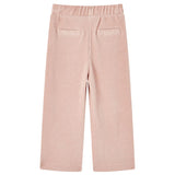 VidaXL Kinderbroek 104 ribfluweel Lichtroze