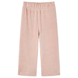VidaXL Kinderbroek 116 ribfluweel Lichtroze
