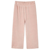 VidaXL Kinderbroek 140 ribfluweel Lichtroze
