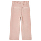 VidaXL Kinderbroek 140 ribfluweel Lichtroze