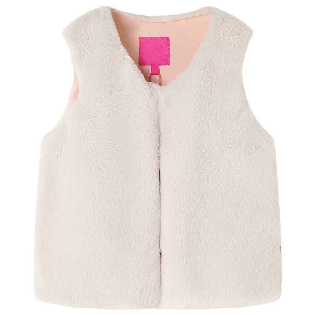 VidaXL Kinderjas 104 kunstjacht beige