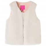 VidaXL Kinderjas 128 kunstjacht beige
