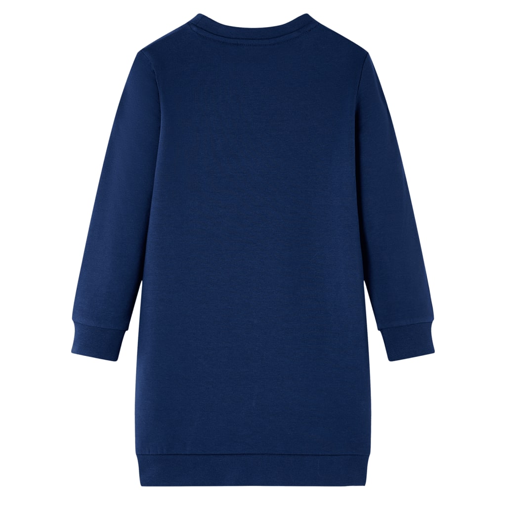 VidaXL Kinderjurk 140 marineblauw