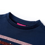 VidaXL Kinderjurk 140 marineblauw