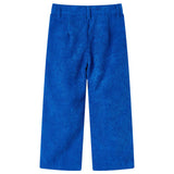 VidaXL Kinderbroek 140 ribfluweel kobaltblauw