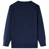 VidaXL Kindertrui gebreid 140 marineblauw