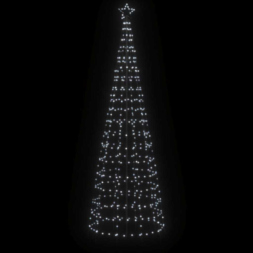 Vidaxl led-kerstboom met spikes 570 leds koud wit 300 cm