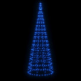 Vidaxl led-kerstboom aan vlaggenmast 550 led's 300 cm blauw