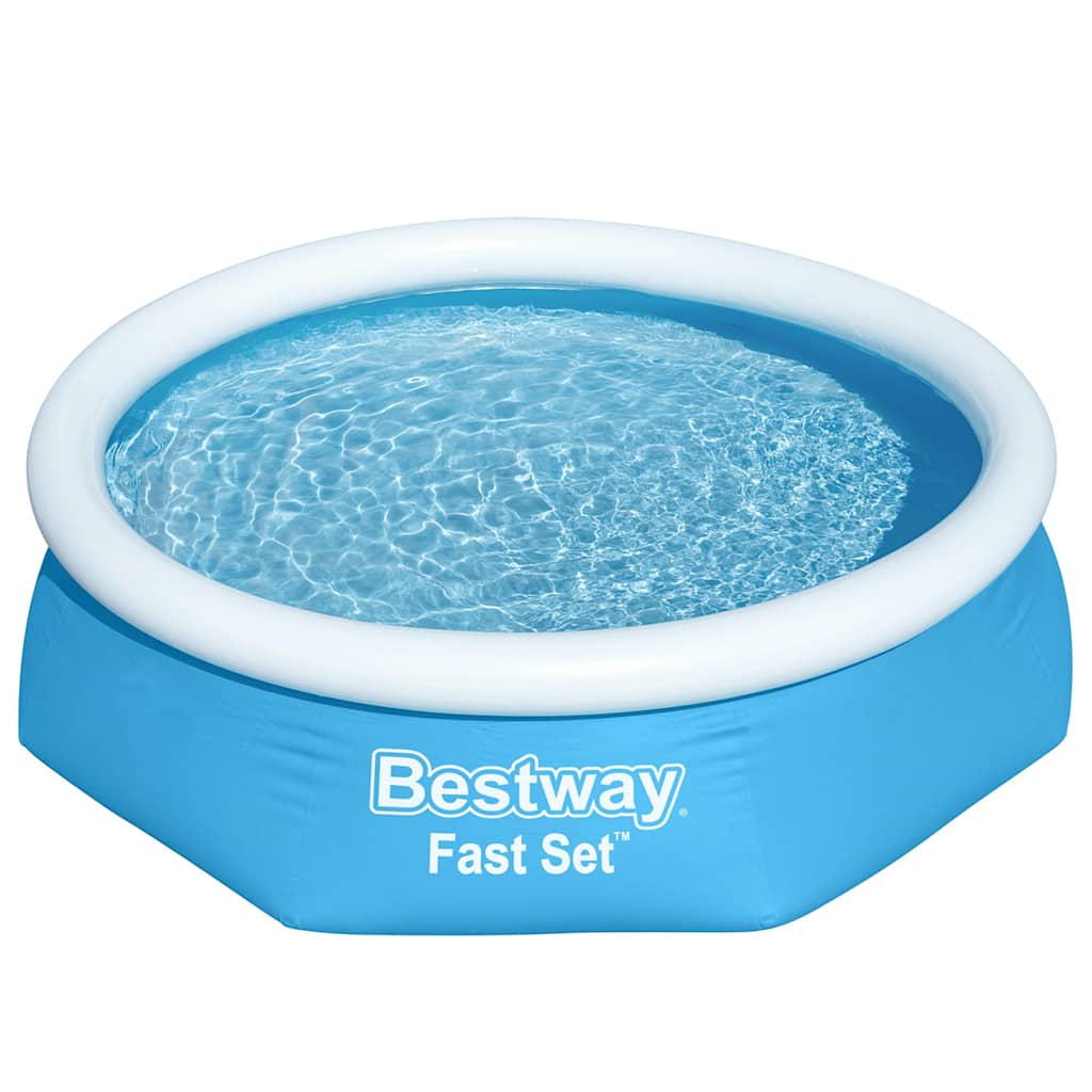 Bestway fast set zwembad opblaasbaar rond 244x66 cm