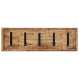 Vidaxl wandkapstok met 5 haken massief mangohout