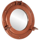 Vidaxl wandspiegel patrijspoort ø30 cm aluminium en glas