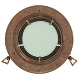 Vidaxl wandspiegel patrijspoort ø30 cm aluminium en glas