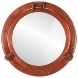 Vidaxl wandspiegel patrijspoort ø50 cm aluminium en glas