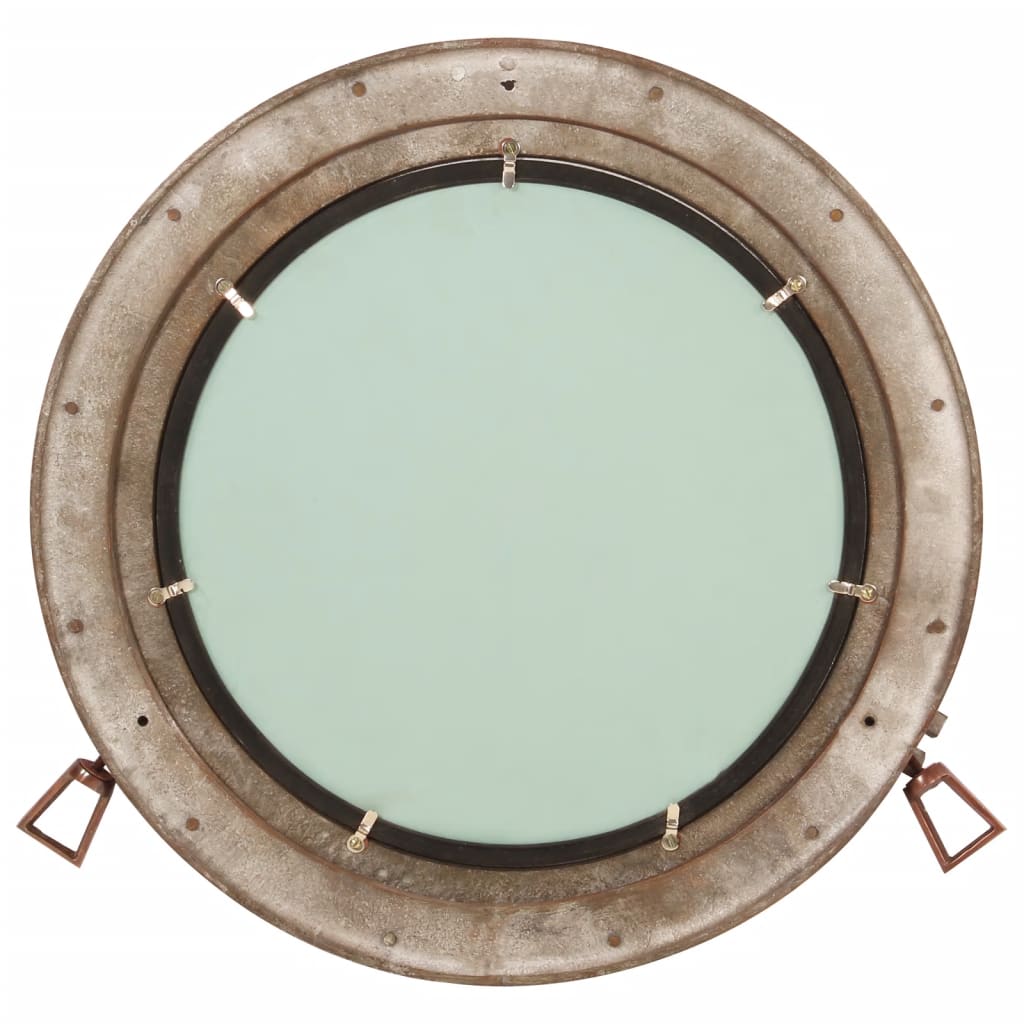 Vidaxl wandspiegel patrijspoort ø50 cm aluminium en glas
