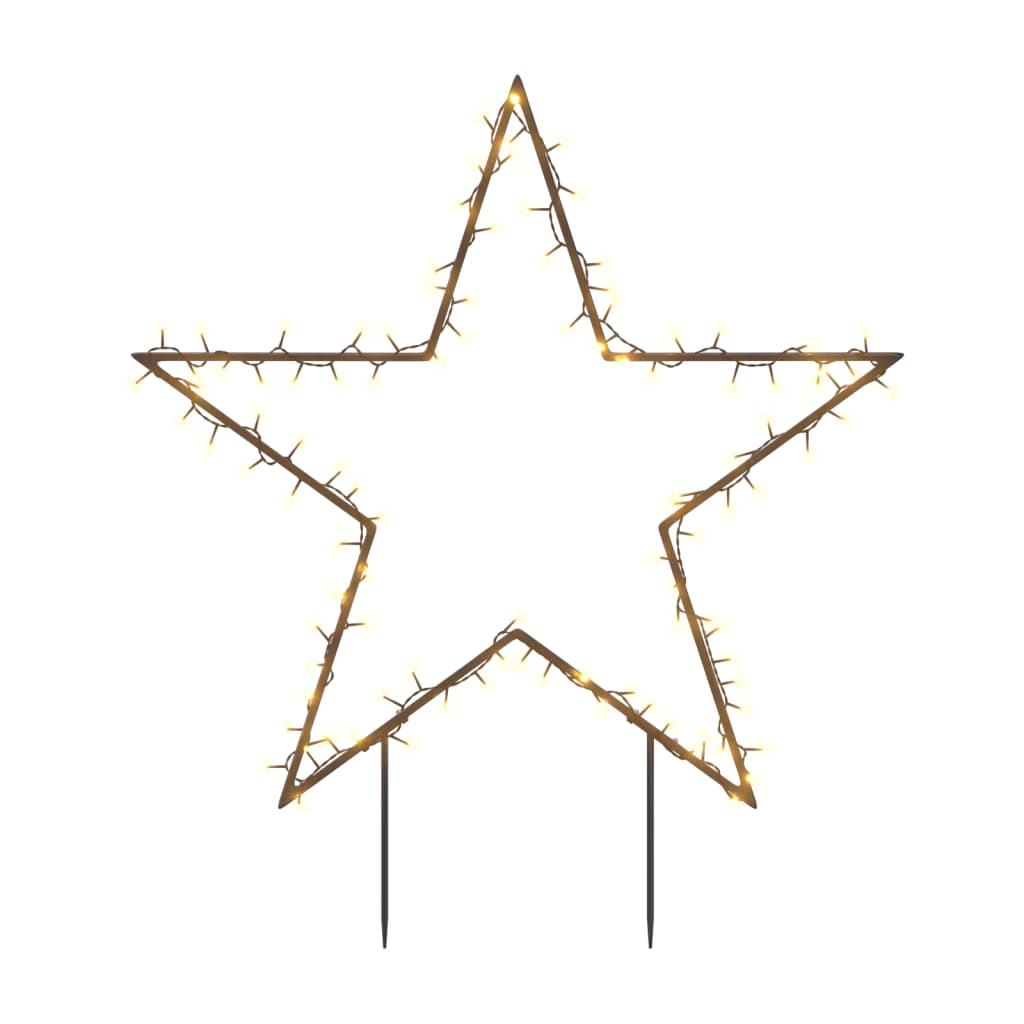 VidaXL Kerstverlichting met ster 115 LED's 85 cm