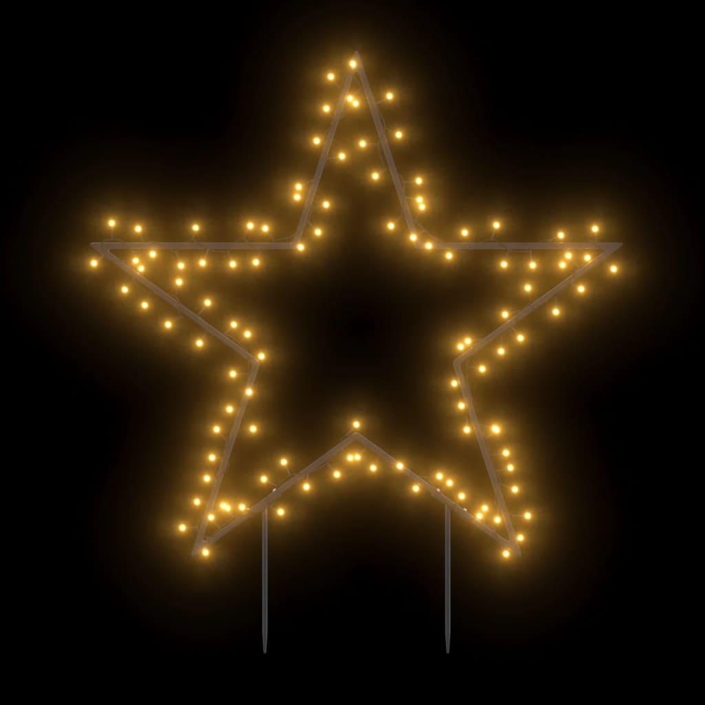 VidaXL Kerstverlichting met ster 115 LED's 85 cm